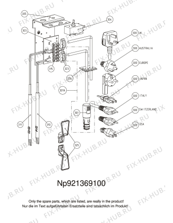 Взрыв-схема холодильника Sibir (N Sr) RC1100EE1 - Схема узла Electrical equipment